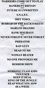 Click to enlarge The Warriors - The Harp Restrung, Folkestone 31.5.14